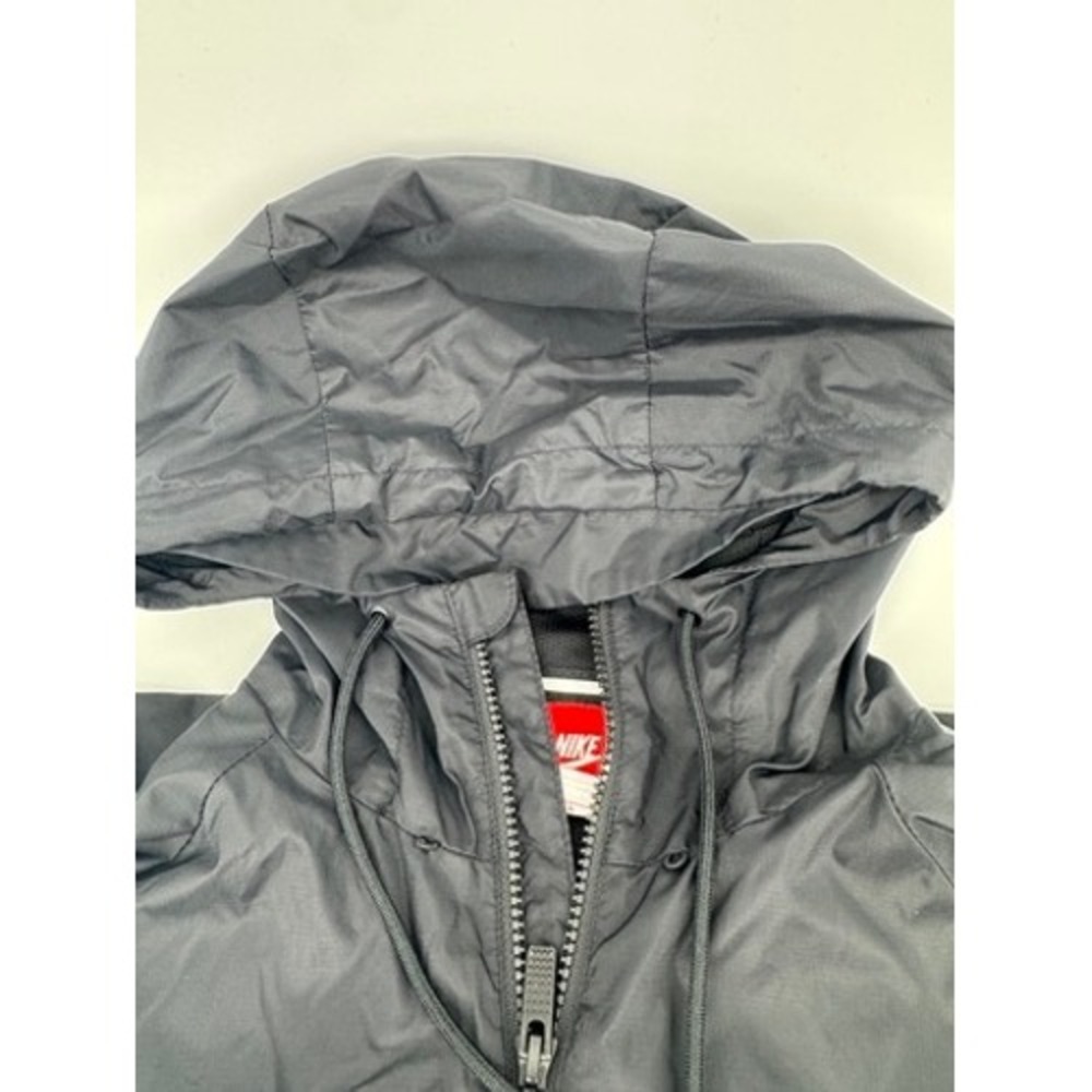 Nike Windrunner Jacket Mens Small Black White Grey Big Swoosh Full Zip Hooded - Picture 4 of 16